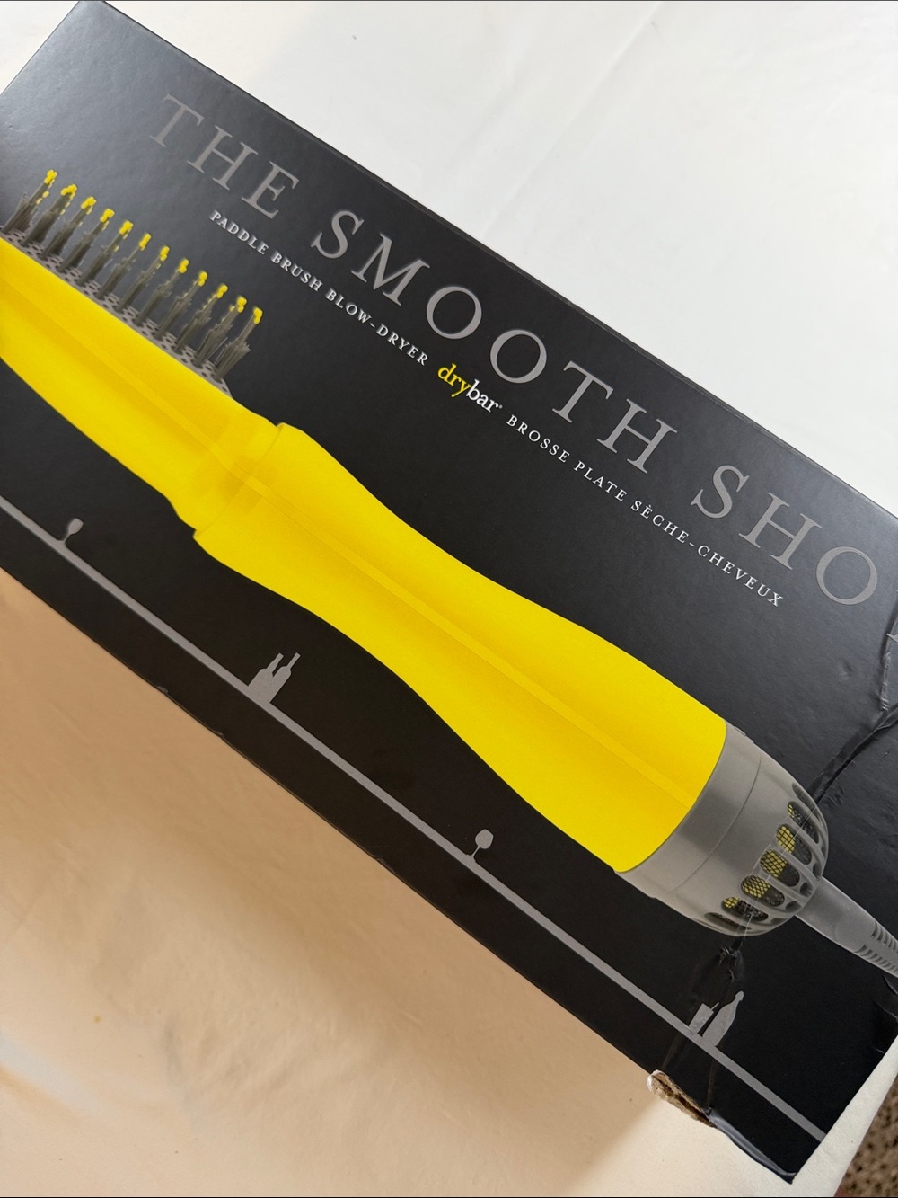 Drybar Smooth Shot Paddle Brush Blow-Dryer in Bright Yellow  NIB